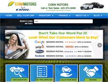 Tablet Screenshot of cornmotors.com